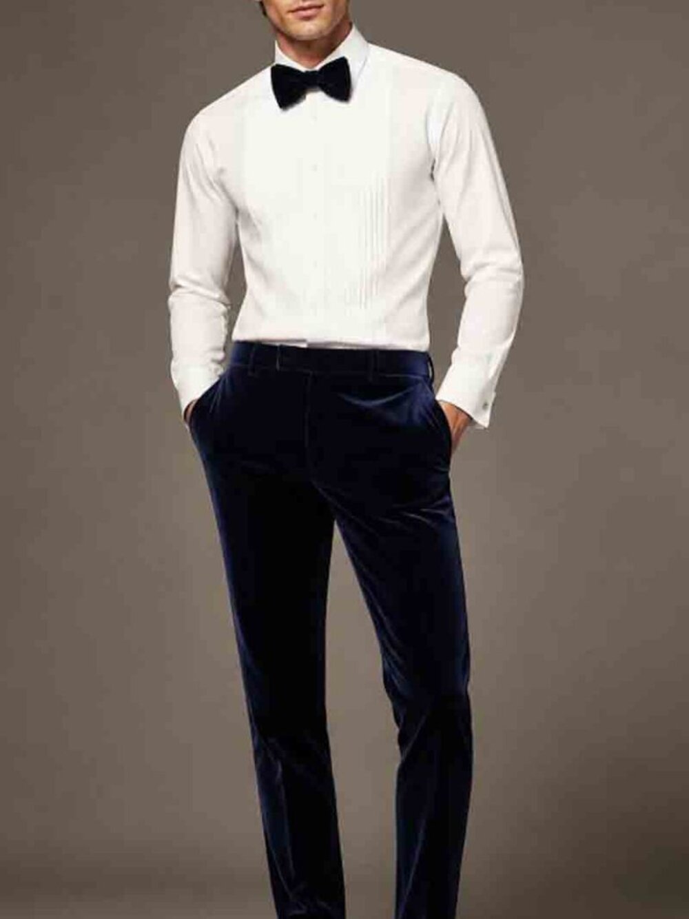 NEW ASOS Velour Velvet Formal Pants Blue Slim Fit ACTUAL Size 30 X 30